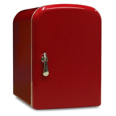 NEW Mini Fridge Personal Cooler/Warmer for Home or Car Red