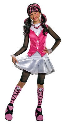 Girls Child Monster High Deluxe Draculaura Pink & Black Dracula 