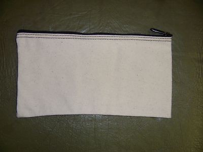 Brand New Heavy Natural Canvas Bank Deposit Money Bag