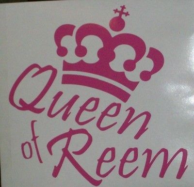 QUEEN OF REEM CAR WALL VAN STICKER TOWIE ONLY WAY IS ESSEX DECAL 