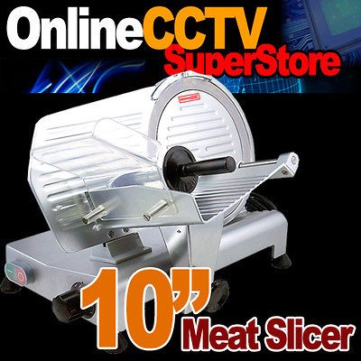   Commercial 10 Restaurant 240W Electric Frozen Meat Deli Food Slicer