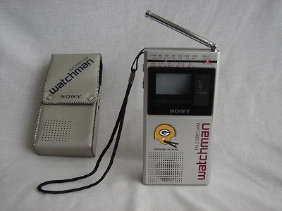 Vintage SONY watchman MODEL NO. FD 30A FM STEREO/AM