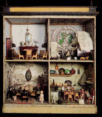 Museum PostcardAntique DOLLHOUSE / DOLLs HOUSE Miniature. End 19th 