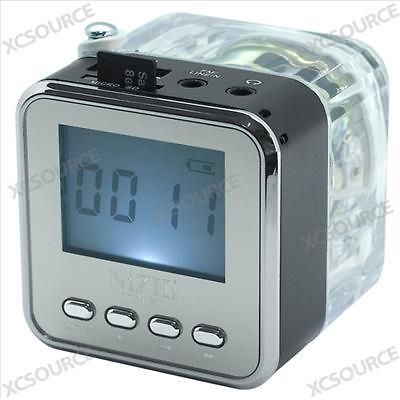 New Black Mini Portable LCD Music  Player Speaker For Iphone 5 4 4S 