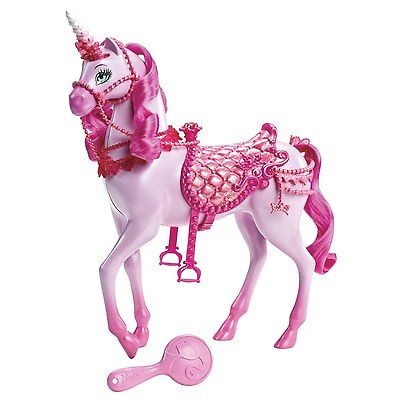 BARBIE PRINCESS UNICORN HORSE PINK NEW