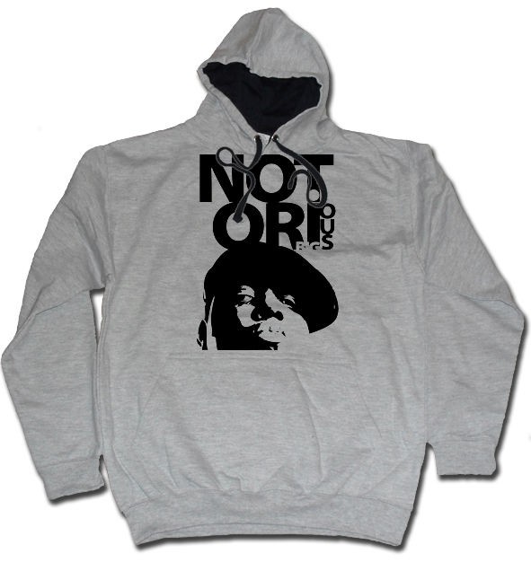 BIGGIE HOODY NOTORIOUS BIG HIP HOP  MUSIC FEATURES