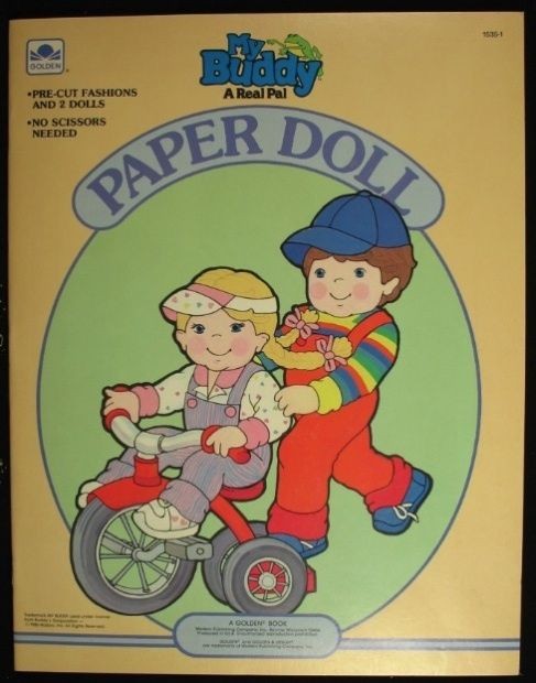 MY BUDDY PAPER DOLL BOOK 1986   UNUSED