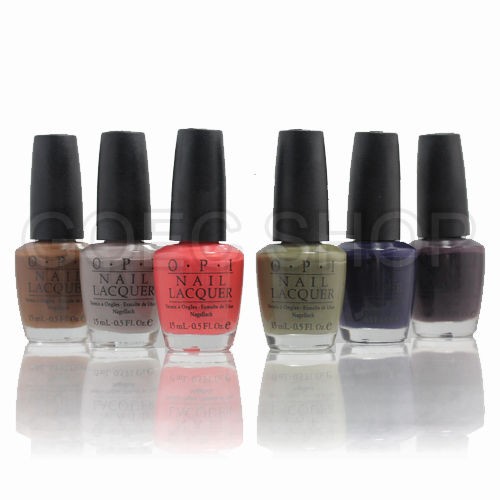 Lot of 6 Pcs OPI Nail Lacquer Polish 15ml in Box   Autumn and Winter 