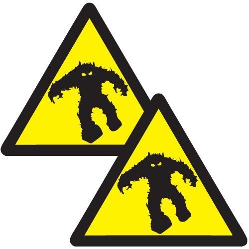 WARNING SPACE INVADERS Monster Retro Video Arcade Gaming Fun 