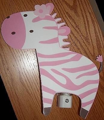 JUNGLE JILL PINK ZEBRA NURSERY NIGHT LIGHT, ADORABLE HAND CRAFTED