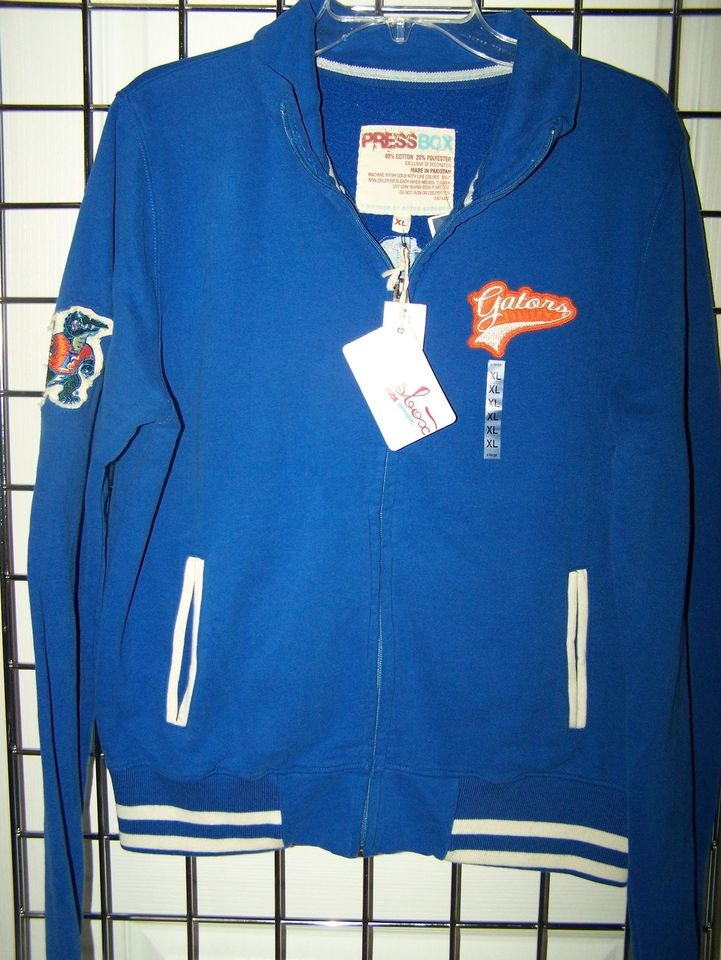 NCAA UNIVERSITY OF FLORIDA Womens Zip Up LetterMan Jacket by PressBox 