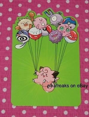 New Old School Pokemon Birthday Card Clefairy Jigglypuff Chansey 