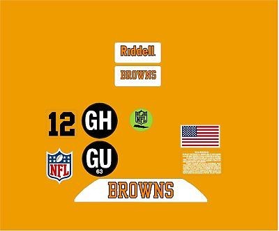 NFL Cleveland full size helmet decals Browns