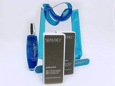 Seacret Dead Sea Gift Box 2 Nail Buffer 1 Oil + 1 File