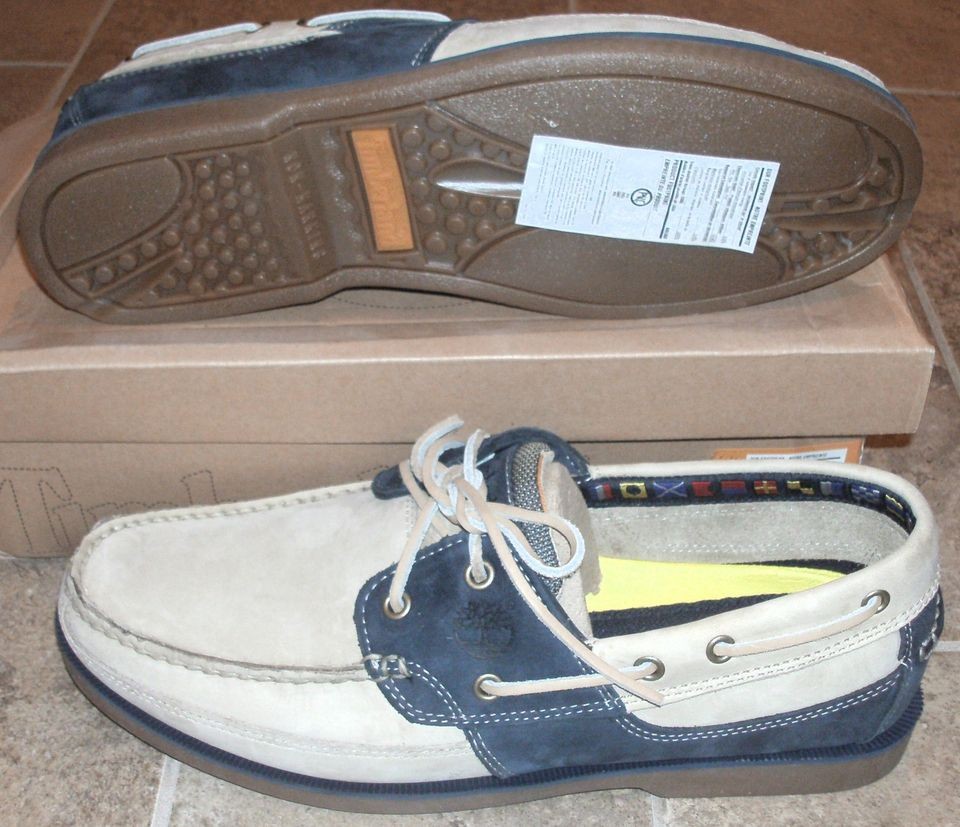 NEW TIMBERLAND KIAWAH BAY 2 TONE Navy Boat Shoes Mens 10 LTD NIB NR