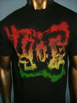 DC SHOES Regular Fit BLACK RASTA Skate SKATEBOARD Surf GRAPHIC T SHIRT 