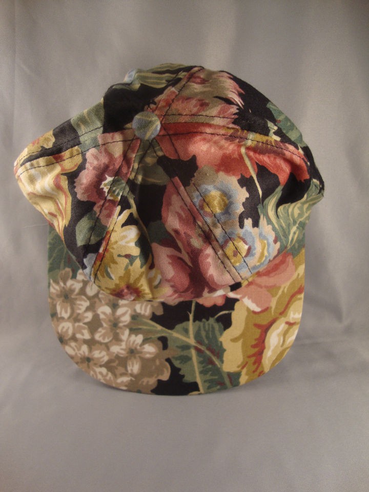 NORDIC HOUSE DESIGNS NYC BILLED FLORAL BASEBALL CAP    NEW WITH TAGS