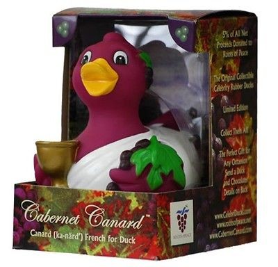 Cabernet Canard, Wine Aficionados Duck Celebriduck Rubber Duck NIB