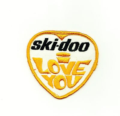 Vintage Ski doo I love You Snowmobile Patch NOS