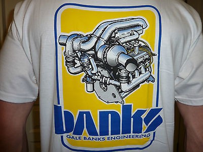 BANKS POWER V 8 TWIN TURBO Classic Retro MEDIUM heavy cotton TEE T 