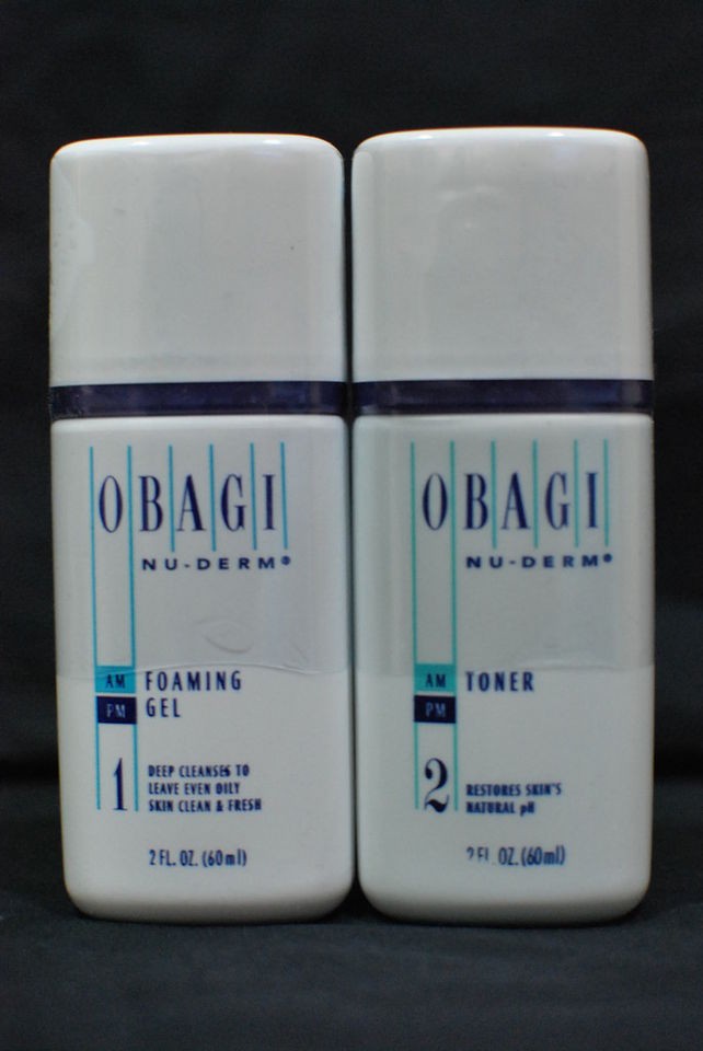 OBAGI NU DERM TRAVEL SIZE FOAMING GEL AND TONER