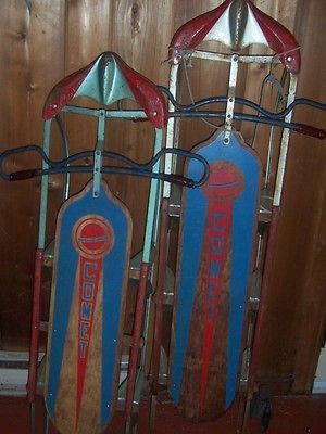  comet sleds set of two vintage  250 00  vintage 