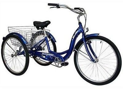 Schwinn Adult Trike 3 Wheel Tricycle 26 Meridian Cruiser Bike 