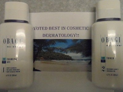 OBAGI NU DERM Foaming Gel and Toner / Foaming Gel & Toner  30% off 