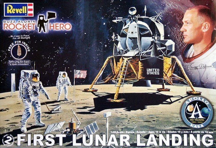 Revell X Monogram Buzz Aldrin FIRST LUNAR LANDING model kit 1/48