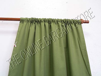 Frontgate Outdoor Solid Rod Drapes Panels Curtains Sunbrella Cilantro 