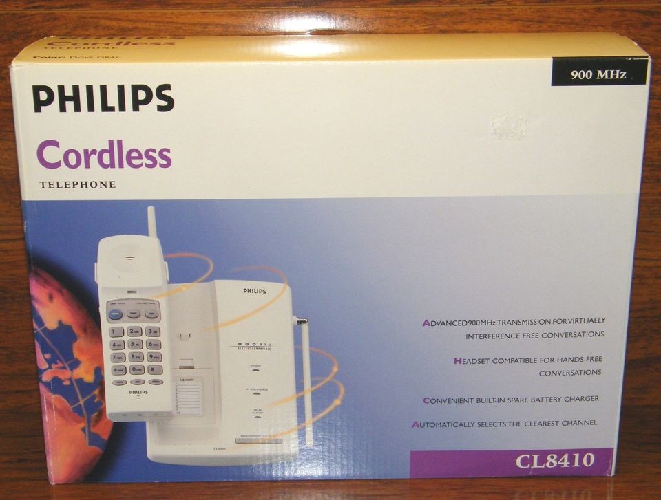 Vintage Philips Advanced 900MHz Cordless Telephone System W/ Multi 