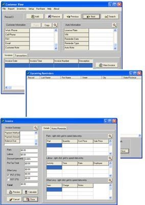   Estimate & Invoice Generation Customer & Client Tracking Software CD