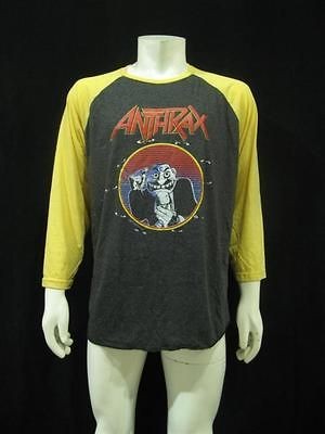 Vintage Re Printed 1989 ANTHRAX Jersey Mens T Shirt XL