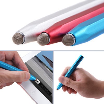   Conductive Fiber Stylus Touch Pen For Apple iPhone iPad Tablet