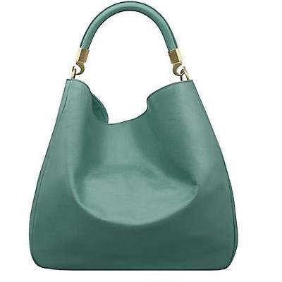   Saint Laurent Roady Aqua Tiffany Patent Leather Large Hobo Bag Handbag