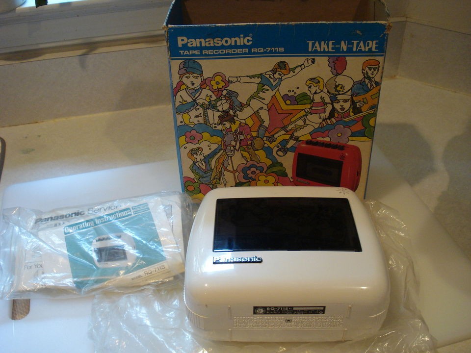 PANASONIC TAKE N TAPE CASSETTE TAPE RECORDER BOXED IN WHITE