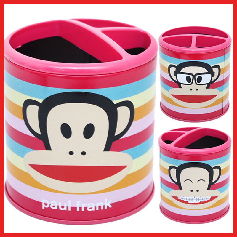 Paul Frank Julius Pencil Case Holder / Organizer Can   Pink Licensed