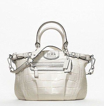   Coach Madison Embossed Mixed Exotic Sophia Satchel w/ Dust Bag 19634