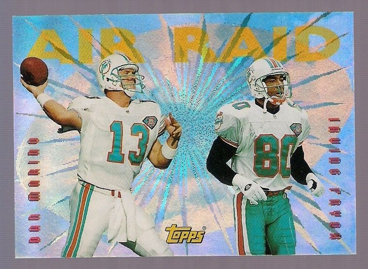 1995 TOPPS AIR RAID #AR8 DAN MARINO IRVING FRYER INSERT RARE DOLPHINS