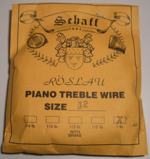 Piano Music Wire Roslau 1 lb coil Choose Size 12 21
