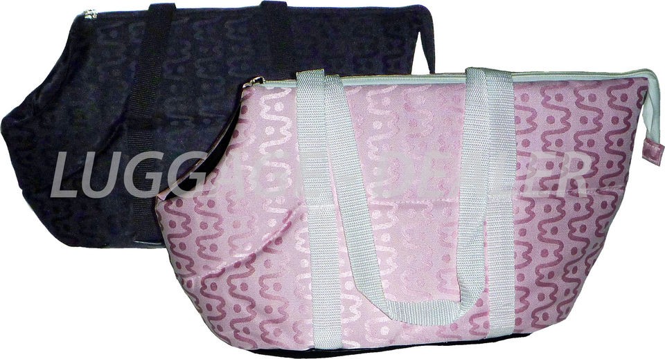 Pet Cat Dog Carrier Travel Tote Shoulder Soft Bag Purse BLACK PINK 