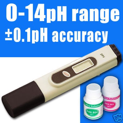 Digital pH Meter Tester 2 Buffer Hydroponic Aquarium