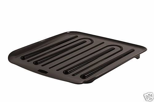 RUBBERMAID SMALL DRAINER DRAIN BOARD TRAY BLACK 1180 MA NEW