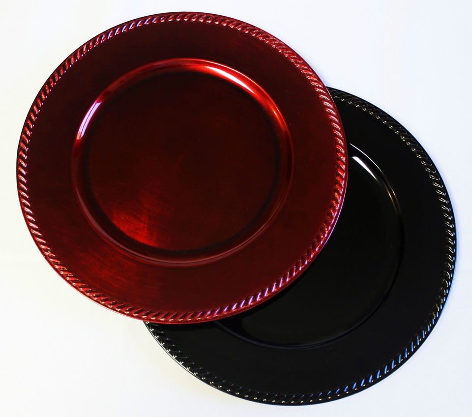 Plastic Dinner Plate Chargers   Beautiful and Economical