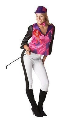 FANCY DRESS === Female Jockey Costume === ADULT UK SMALL