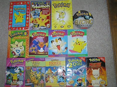 Huge Lot~ 13 Scholastic POKEMON Kids CHAPTER BOOKS, HANDBOOK, PRICE 