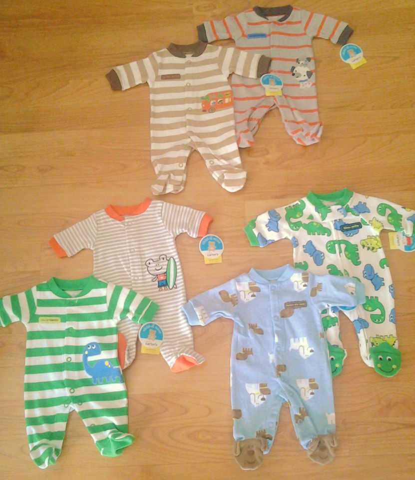   Boys 2pc Lot Preemie Sleep & Play NWT Dino, Puppies Etc Reborn Dolls