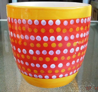 polka dot flower pots