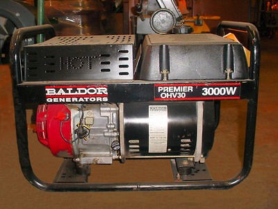 BALDOR 3000 W MOBILE GENERATOR OHV30 PORTABLE UNIT GASOLINE