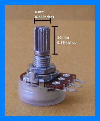 50K 50KA A50K OHM Logarithmic Taper Potentiometers